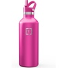 image:imageIRON FLASK 24 oz Narrow Mouth Water Bottle with StrawPink Tulip