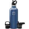 image:imageIRON FLASK 24 oz Narrow Mouth Water Bottle with StrawTwilight Blue