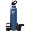 image:imageIRON FLASK 24 oz Narrow Mouth Water Bottle with StrawTwilight Blue