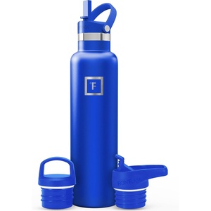 image:imageIRON FLASK 24 oz Narrow Mouth Water Bottle with StrawCobalt