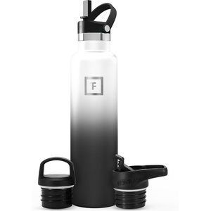 image:imageIRON FLASK 24 oz Narrow Mouth Water Bottle with StrawDay  Night