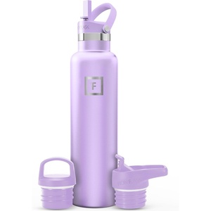image:imageIRON FLASK 24 oz Narrow Mouth Water Bottle with StrawLavender