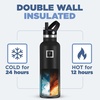 image:imageIRON FLASK Camping amp Hiking Hydration Flask with Straw BPAFree Insulated Stainless Steel Sports Water Bottle  20 oz Carrara Marble
